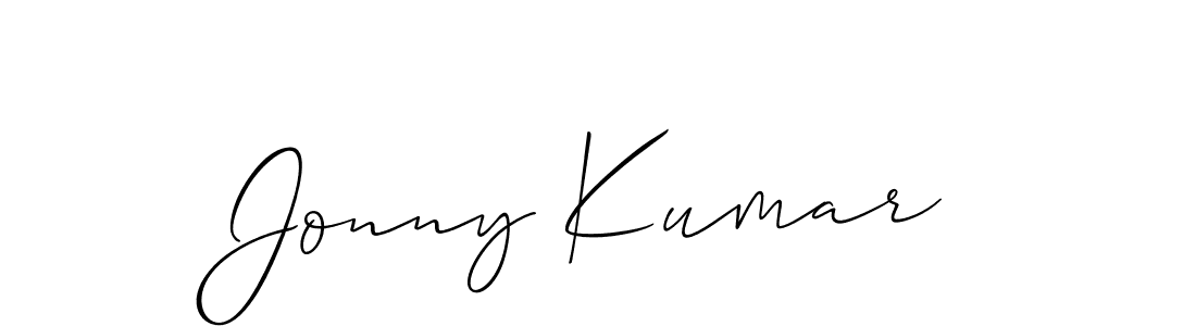 How to Draw Jonny Kumar signature style? Allison_Script is a latest design signature styles for name Jonny Kumar. Jonny Kumar signature style 2 images and pictures png