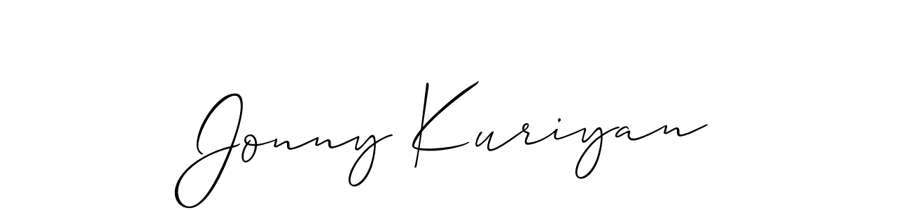 Make a beautiful signature design for name Jonny Kuriyan. With this signature (Allison_Script) style, you can create a handwritten signature for free. Jonny Kuriyan signature style 2 images and pictures png