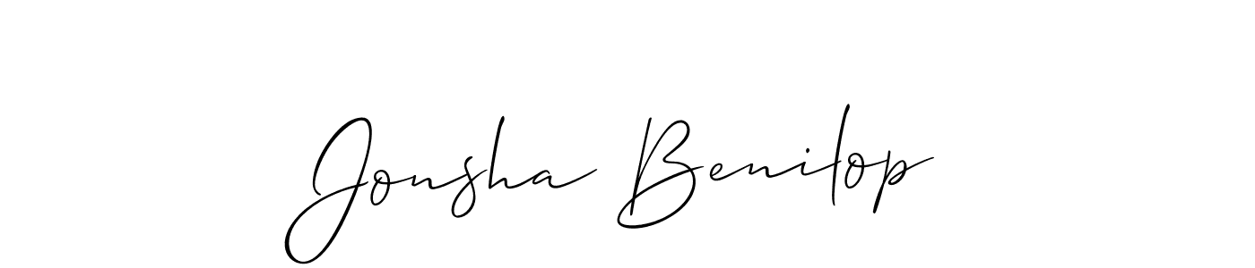You can use this online signature creator to create a handwritten signature for the name Jonsha Benilop. This is the best online autograph maker. Jonsha Benilop signature style 2 images and pictures png