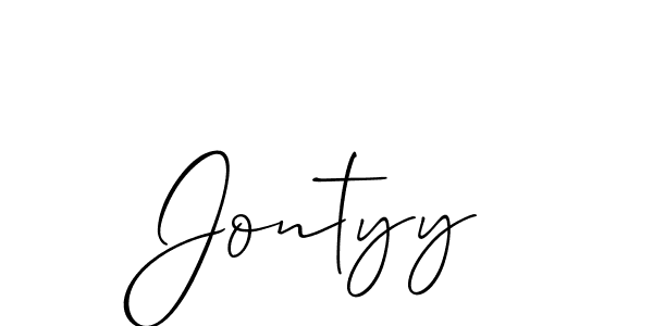 Make a beautiful signature design for name Jontyy. Use this online signature maker to create a handwritten signature for free. Jontyy signature style 2 images and pictures png