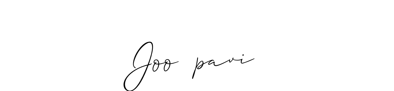 Use a signature maker to create a handwritten signature online. With this signature software, you can design (Allison_Script) your own signature for name Joo❤️pavi. Joo❤️pavi signature style 2 images and pictures png