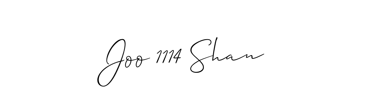 Also You can easily find your signature by using the search form. We will create Joo 1114 Shan name handwritten signature images for you free of cost using Allison_Script sign style. Joo 1114 Shan signature style 2 images and pictures png