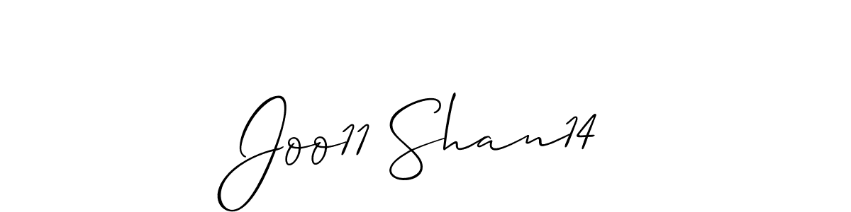 How to Draw Joo11 Shan14 signature style? Allison_Script is a latest design signature styles for name Joo11 Shan14. Joo11 Shan14 signature style 2 images and pictures png