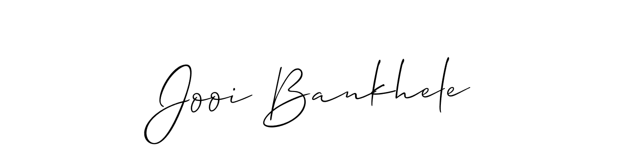 Also we have Jooi Bankhele name is the best signature style. Create professional handwritten signature collection using Allison_Script autograph style. Jooi Bankhele signature style 2 images and pictures png