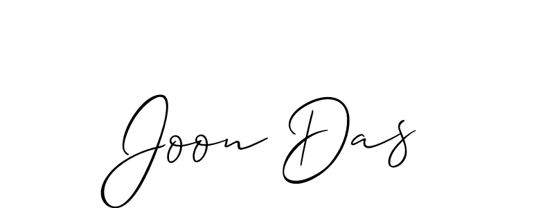 Joon Das stylish signature style. Best Handwritten Sign (Allison_Script) for my name. Handwritten Signature Collection Ideas for my name Joon Das. Joon Das signature style 2 images and pictures png