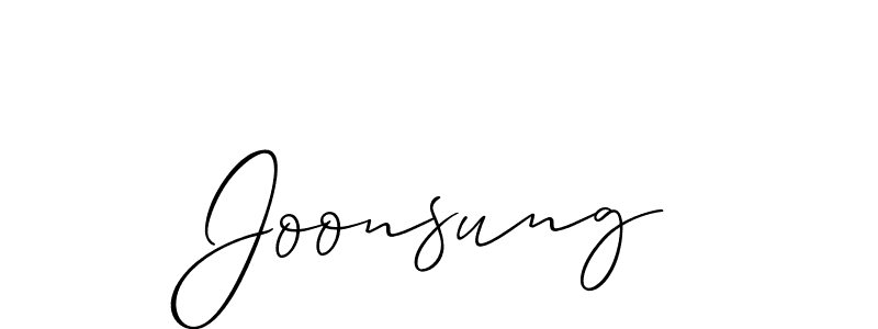 Similarly Allison_Script is the best handwritten signature design. Signature creator online .You can use it as an online autograph creator for name Joonsung. Joonsung signature style 2 images and pictures png
