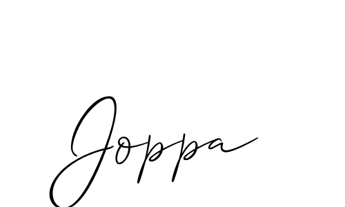 You should practise on your own different ways (Allison_Script) to write your name (Joppa) in signature. don't let someone else do it for you. Joppa signature style 2 images and pictures png