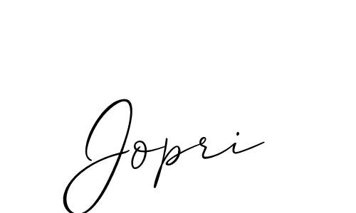 Best and Professional Signature Style for Jopri. Allison_Script Best Signature Style Collection. Jopri signature style 2 images and pictures png