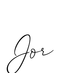 Jor stylish signature style. Best Handwritten Sign (Allison_Script) for my name. Handwritten Signature Collection Ideas for my name Jor. Jor signature style 2 images and pictures png