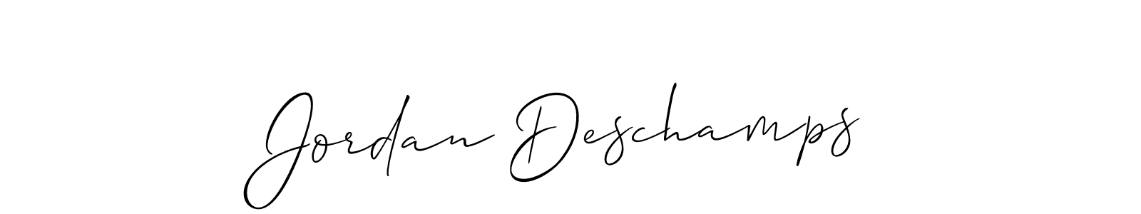 Similarly Allison_Script is the best handwritten signature design. Signature creator online .You can use it as an online autograph creator for name Jordan Deschamps. Jordan Deschamps signature style 2 images and pictures png