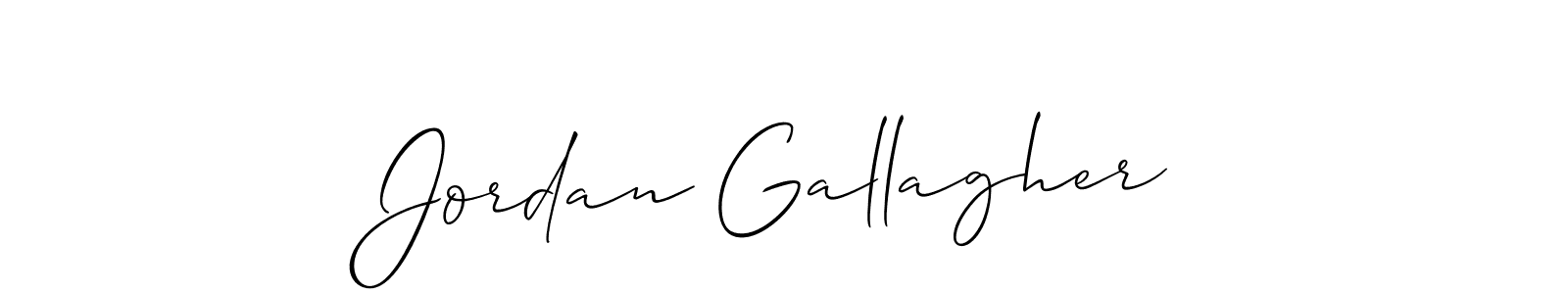 Allison_Script is a professional signature style that is perfect for those who want to add a touch of class to their signature. It is also a great choice for those who want to make their signature more unique. Get Jordan Gallagher name to fancy signature for free. Jordan Gallagher signature style 2 images and pictures png