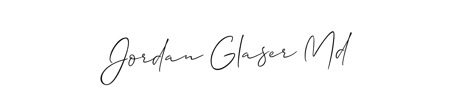 Make a short Jordan Glaser Md signature style. Manage your documents anywhere anytime using Allison_Script. Create and add eSignatures, submit forms, share and send files easily. Jordan Glaser Md signature style 2 images and pictures png