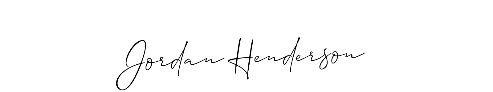 How to make Jordan Henderson name signature. Use Allison_Script style for creating short signs online. This is the latest handwritten sign. Jordan Henderson signature style 2 images and pictures png