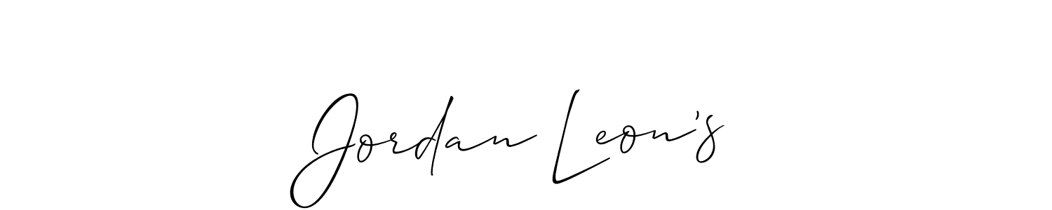 See photos of Jordan Leon’s official signature by Spectra . Check more albums & portfolios. Read reviews & check more about Allison_Script font. Jordan Leon’s signature style 2 images and pictures png