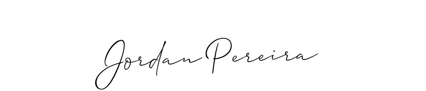 How to make Jordan Pereira signature? Allison_Script is a professional autograph style. Create handwritten signature for Jordan Pereira name. Jordan Pereira signature style 2 images and pictures png