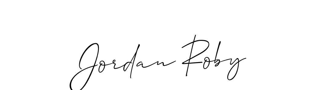 It looks lik you need a new signature style for name Jordan Roby. Design unique handwritten (Allison_Script) signature with our free signature maker in just a few clicks. Jordan Roby signature style 2 images and pictures png