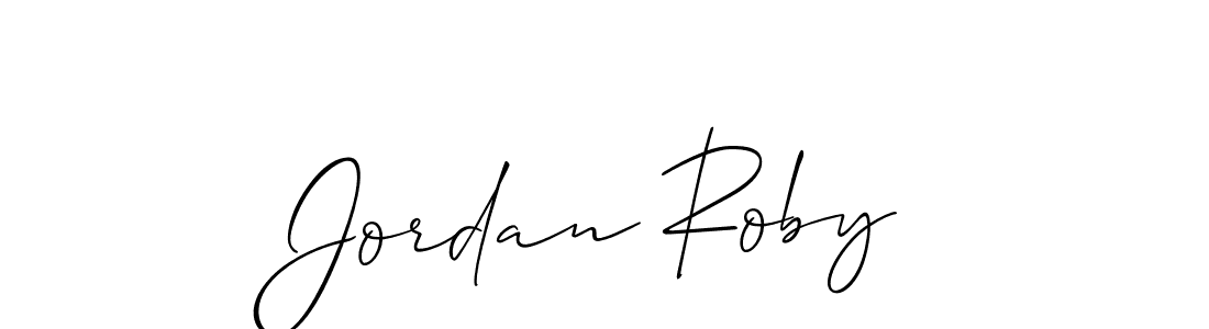 Also we have Jordan Roby name is the best signature style. Create professional handwritten signature collection using Allison_Script autograph style. Jordan Roby signature style 2 images and pictures png