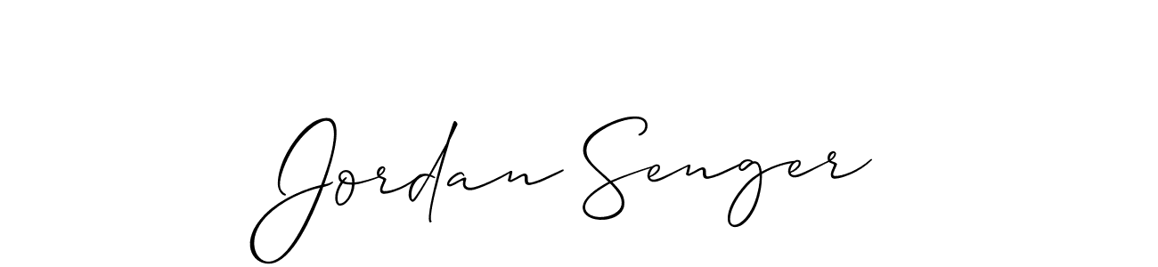 Similarly Allison_Script is the best handwritten signature design. Signature creator online .You can use it as an online autograph creator for name Jordan Senger. Jordan Senger signature style 2 images and pictures png