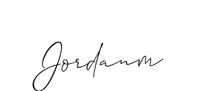 Jordanm stylish signature style. Best Handwritten Sign (Allison_Script) for my name. Handwritten Signature Collection Ideas for my name Jordanm. Jordanm signature style 2 images and pictures png