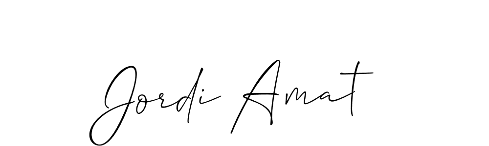 Jordi Amat stylish signature style. Best Handwritten Sign (Allison_Script) for my name. Handwritten Signature Collection Ideas for my name Jordi Amat. Jordi Amat signature style 2 images and pictures png