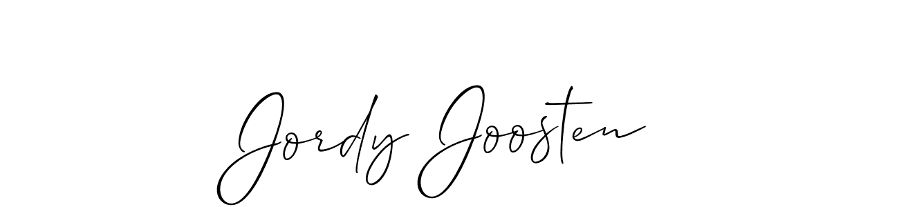 if you are searching for the best signature style for your name Jordy Joosten. so please give up your signature search. here we have designed multiple signature styles  using Allison_Script. Jordy Joosten signature style 2 images and pictures png