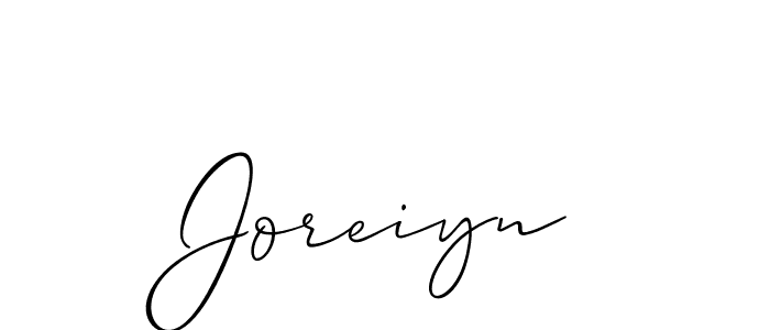 It looks lik you need a new signature style for name Joreiyn. Design unique handwritten (Allison_Script) signature with our free signature maker in just a few clicks. Joreiyn signature style 2 images and pictures png