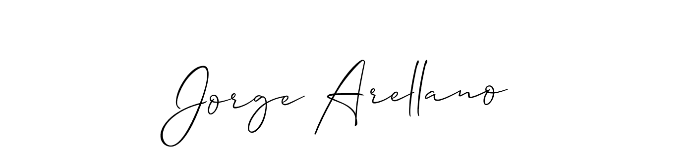 Design your own signature with our free online signature maker. With this signature software, you can create a handwritten (Allison_Script) signature for name Jorge Arellano. Jorge Arellano signature style 2 images and pictures png