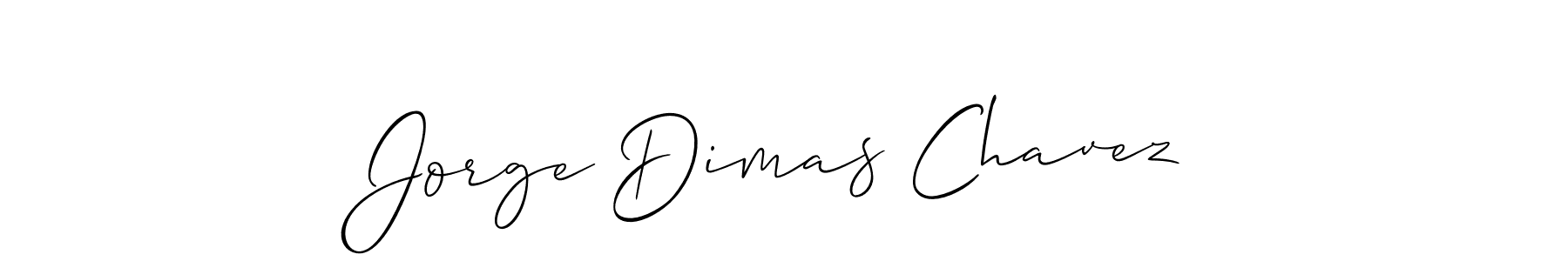 if you are searching for the best signature style for your name Jorge Dimas Chavez. so please give up your signature search. here we have designed multiple signature styles  using Allison_Script. Jorge Dimas Chavez signature style 2 images and pictures png