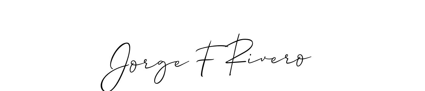 Check out images of Autograph of Jorge F Rivero name. Actor Jorge F Rivero Signature Style. Allison_Script is a professional sign style online. Jorge F Rivero signature style 2 images and pictures png