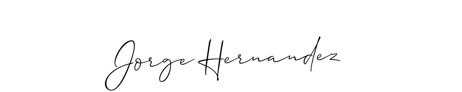 Also we have Jorge Hernandez name is the best signature style. Create professional handwritten signature collection using Allison_Script autograph style. Jorge Hernandez signature style 2 images and pictures png