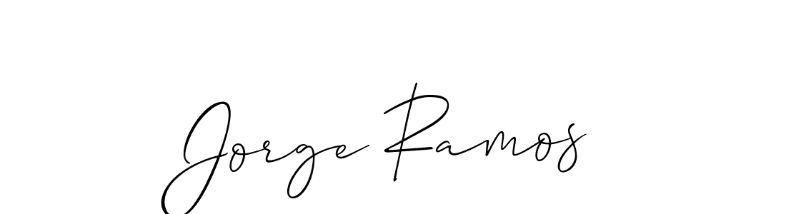 The best way (Allison_Script) to make a short signature is to pick only two or three words in your name. The name Jorge Ramos include a total of six letters. For converting this name. Jorge Ramos signature style 2 images and pictures png