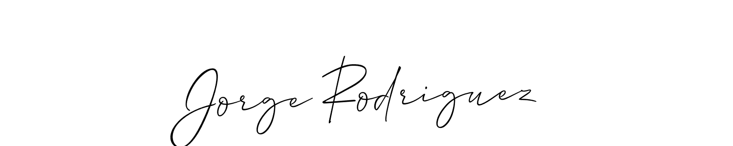 It looks lik you need a new signature style for name Jorge Rodriguez. Design unique handwritten (Allison_Script) signature with our free signature maker in just a few clicks. Jorge Rodriguez signature style 2 images and pictures png