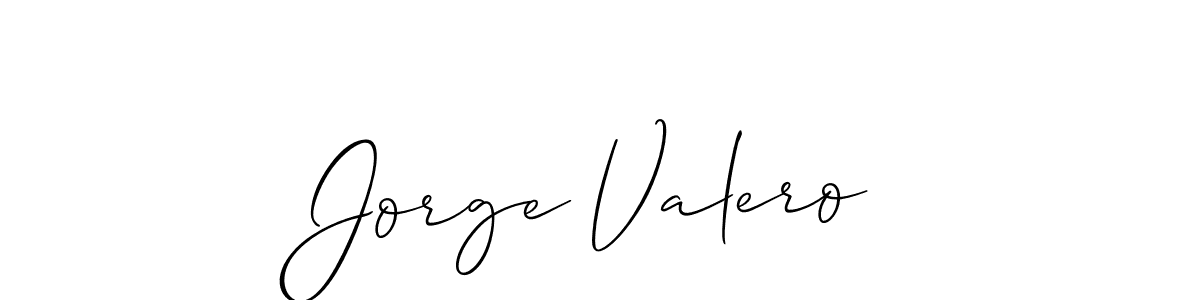 Also You can easily find your signature by using the search form. We will create Jorge Valero name handwritten signature images for you free of cost using Allison_Script sign style. Jorge Valero signature style 2 images and pictures png