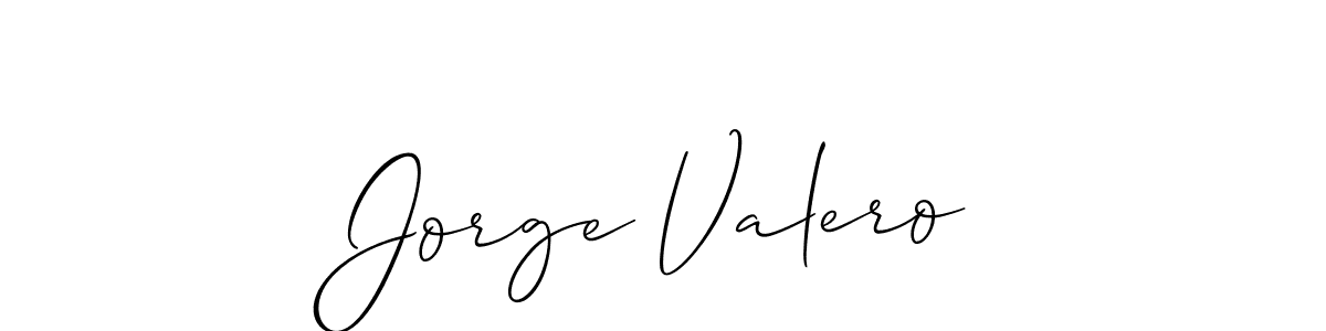 Allison_Script is a professional signature style that is perfect for those who want to add a touch of class to their signature. It is also a great choice for those who want to make their signature more unique. Get Jorge Valero name to fancy signature for free. Jorge Valero signature style 2 images and pictures png