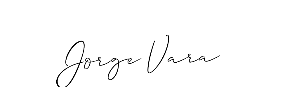 Allison_Script is a professional signature style that is perfect for those who want to add a touch of class to their signature. It is also a great choice for those who want to make their signature more unique. Get Jorge Vara name to fancy signature for free. Jorge Vara signature style 2 images and pictures png