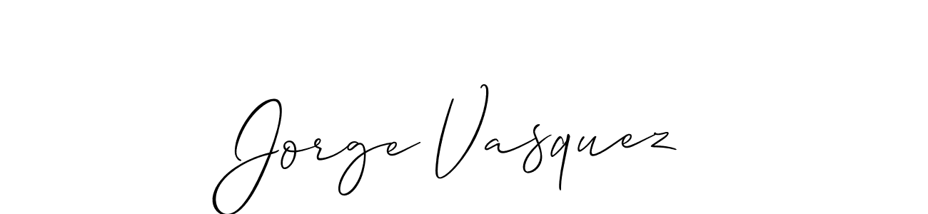 Make a short Jorge Vasquez signature style. Manage your documents anywhere anytime using Allison_Script. Create and add eSignatures, submit forms, share and send files easily. Jorge Vasquez signature style 2 images and pictures png