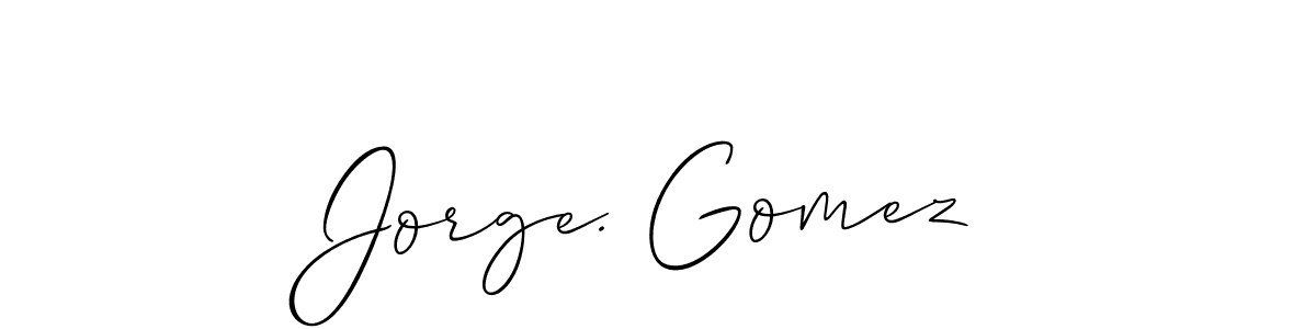 Make a short Jorge. Gomez signature style. Manage your documents anywhere anytime using Allison_Script. Create and add eSignatures, submit forms, share and send files easily. Jorge. Gomez signature style 2 images and pictures png