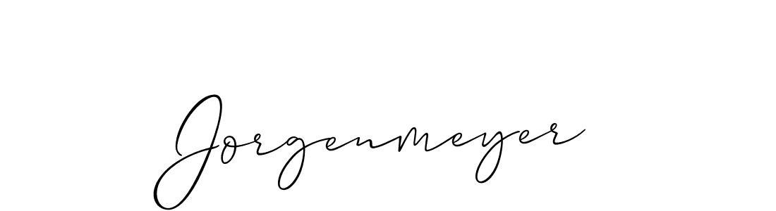 Make a beautiful signature design for name Jorgenmeyer. Use this online signature maker to create a handwritten signature for free. Jorgenmeyer signature style 2 images and pictures png