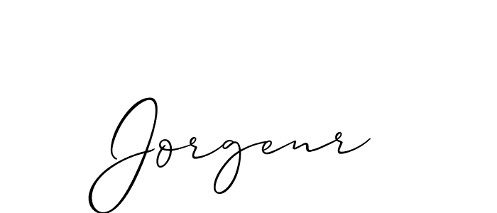 Create a beautiful signature design for name Jorgenr. With this signature (Allison_Script) fonts, you can make a handwritten signature for free. Jorgenr signature style 2 images and pictures png