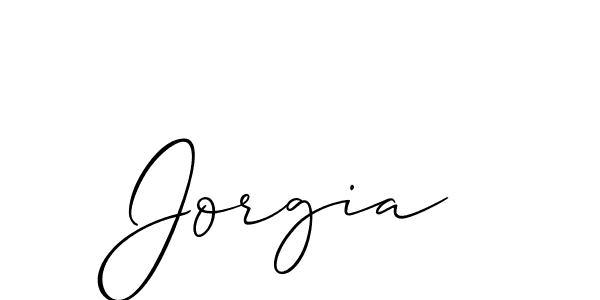 if you are searching for the best signature style for your name Jorgia. so please give up your signature search. here we have designed multiple signature styles  using Allison_Script. Jorgia signature style 2 images and pictures png