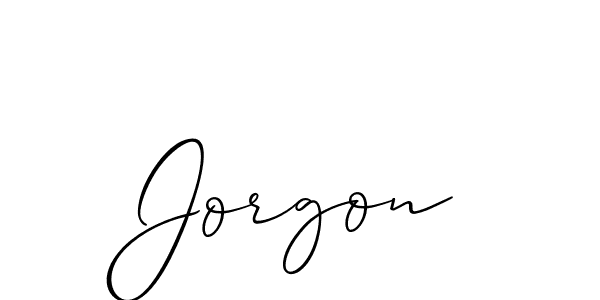 Best and Professional Signature Style for Jorgon. Allison_Script Best Signature Style Collection. Jorgon signature style 2 images and pictures png