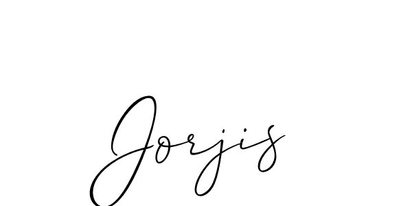 It looks lik you need a new signature style for name Jorjis. Design unique handwritten (Allison_Script) signature with our free signature maker in just a few clicks. Jorjis signature style 2 images and pictures png