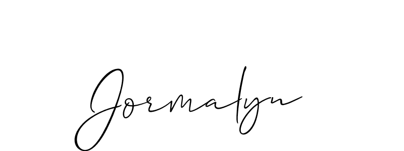 How to make Jormalyn name signature. Use Allison_Script style for creating short signs online. This is the latest handwritten sign. Jormalyn signature style 2 images and pictures png