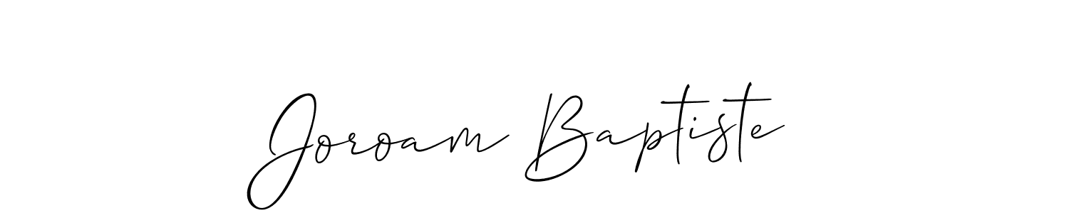 Check out images of Autograph of Joroam Baptiste name. Actor Joroam Baptiste Signature Style. Allison_Script is a professional sign style online. Joroam Baptiste signature style 2 images and pictures png