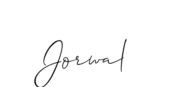 How to Draw Jorwal signature style? Allison_Script is a latest design signature styles for name Jorwal. Jorwal signature style 2 images and pictures png