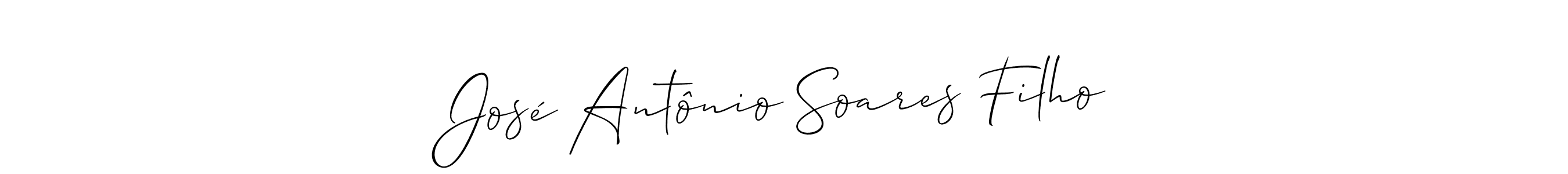 Make a beautiful signature design for name José Antônio Soares Filho. With this signature (Allison_Script) style, you can create a handwritten signature for free. José Antônio Soares Filho signature style 2 images and pictures png