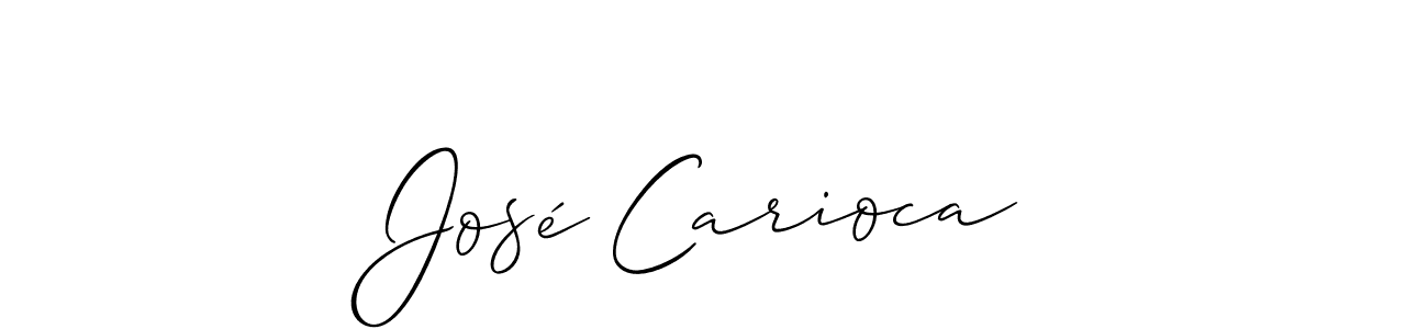 You should practise on your own different ways (Allison_Script) to write your name (José Carioca) in signature. don't let someone else do it for you. José Carioca signature style 2 images and pictures png