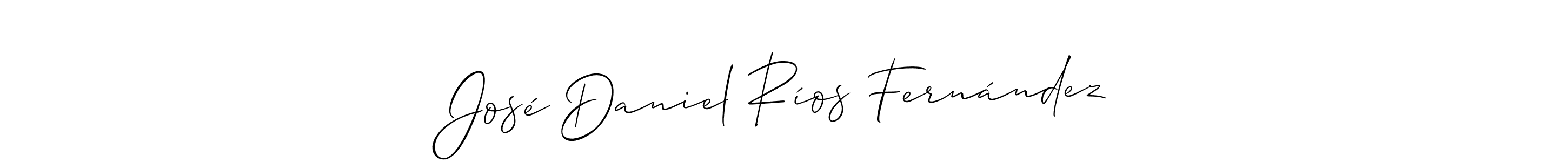 Create a beautiful signature design for name José Daniel Ríos Fernández. With this signature (Allison_Script) fonts, you can make a handwritten signature for free. José Daniel Ríos Fernández signature style 2 images and pictures png