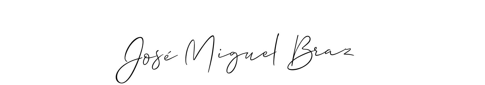 Best and Professional Signature Style for José Miguel Braz. Allison_Script Best Signature Style Collection. José Miguel Braz signature style 2 images and pictures png