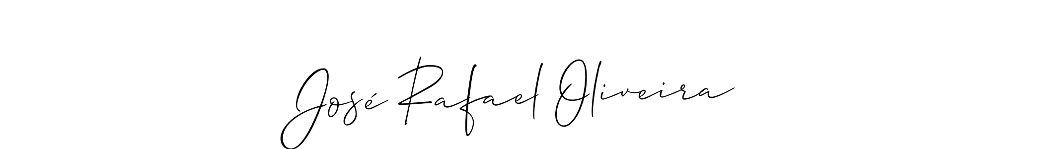 Design your own signature with our free online signature maker. With this signature software, you can create a handwritten (Allison_Script) signature for name José Rafael Oliveira. José Rafael Oliveira signature style 2 images and pictures png